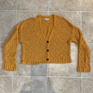 Woven Golden Cardigan